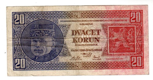 Czechoslovakia billet korun - 20,