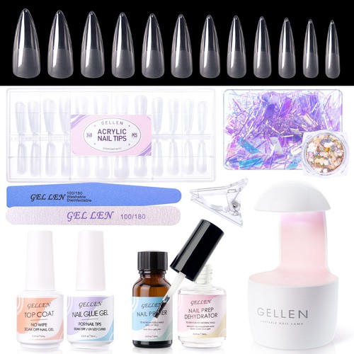 Gel nail kit - nail, long