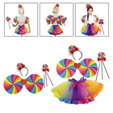 Jupe tutu -en-ciel superposée