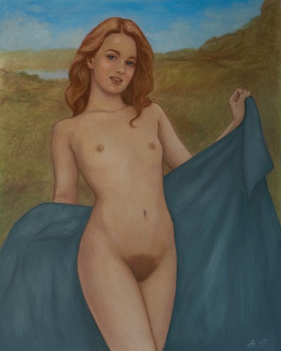 Magnifique peinture nu - peinture, de