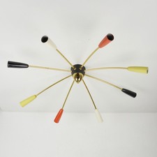 Vintage Spoutnik Plafonnier - Ancienne Lampe - Midcentury Moderne - Multicolore
