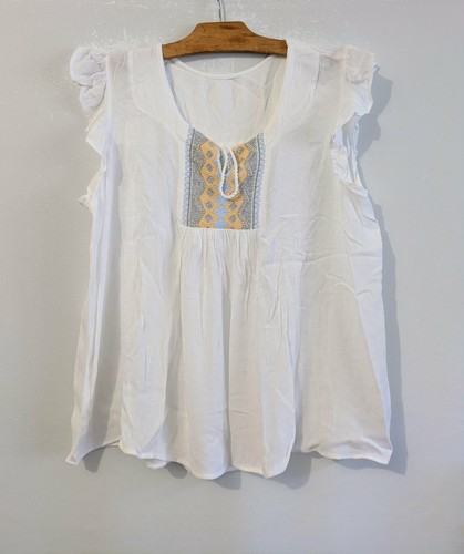 Blouse blanche argent - blouse,