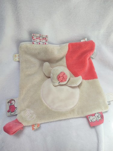 Doudou peluche plat pingouin - peluche,