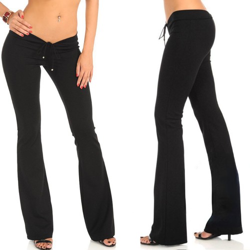 Femme évasé pantalon patte - femme,