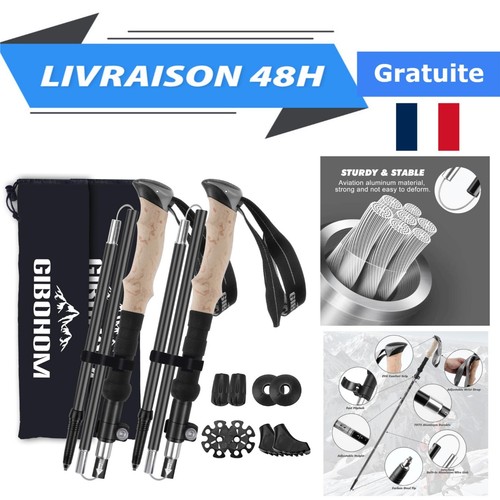 Bâtons randonnée pliables - randonnée,