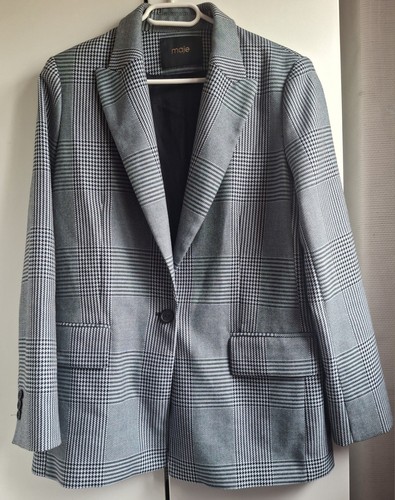 Blazer maje bleu gris 38 - blazer,