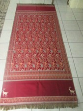 ABUGAZALA- plaid, jeté de lit réversible - laine- en très bon état