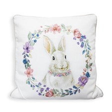 Coussin Décoratif Pasqual Nuages En Tissu 40x40cm Lapin Décoration Pâques 6707