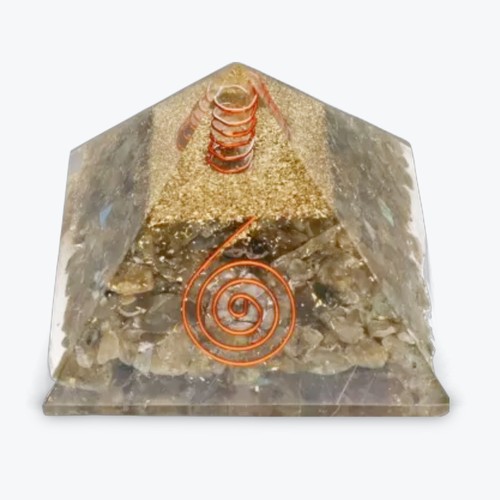 Pyramide orgonite 7x7 résine - orgonite,