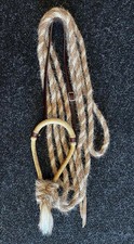Nice KATHY'S SHOW TACK Handmade 5/8" RAWHIDE COMPLETE HACKAMORE RIG