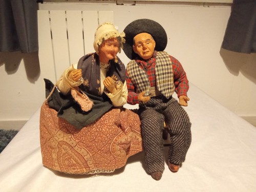 Grand santon ancien - , couple