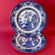2 Assiettes Old Willow English