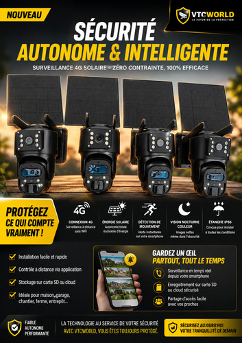 Caméra solaire wifi - , 4g/wifi+