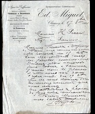 CLAMECY (58) SUGAR DEPOT / REFINERY ""A. SUMMIER / E. MIGUET"" 1906
