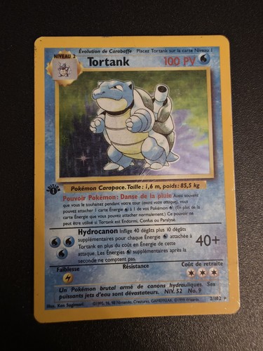 Pokemon tortank holo 102 - pokemon,