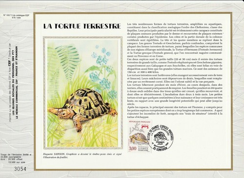 Feuillet cef france faune - france,