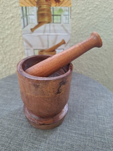 Mortier pilon bois - et, en