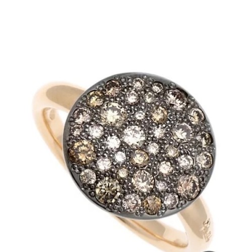 Anneau pomellato sabbia pavé - pomellato,