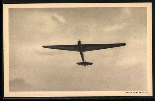 Carte postale planeur - , de