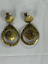 Vintage Pericles Brass Earrings