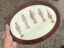 Joli ANCIEN CADRE BOIS OVALE