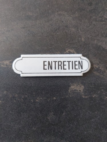 Plaque émaillée entretien
