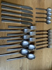 Ancien Wilkens Inox Couverts 24 Pièces Avec Kaffeelöffeln Et Fourchettes