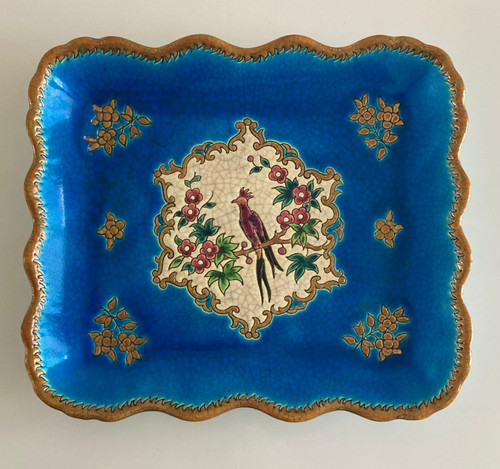 Plat décoratif émaux - plat, longwy