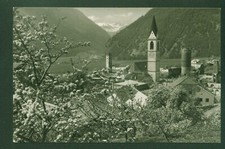 MALLES (BZ) THE VILLAGE IN VAL VENOSTA MALS VINSCHGAU TRAVELLED YEAR 1952