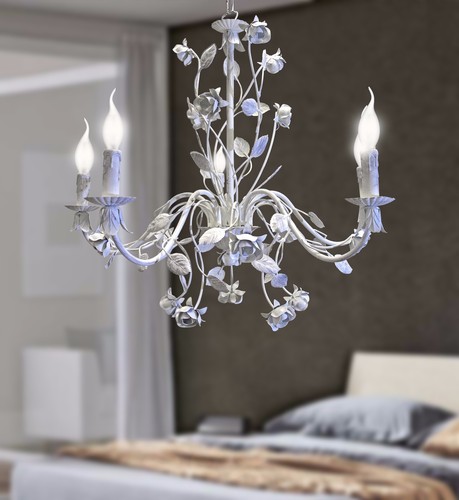 Lustre fer forgé avec - fer, 5