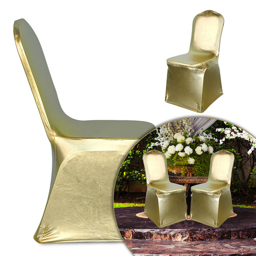 Doré housses chaise - doré,
