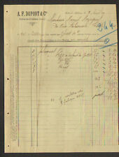 SOLRE-le-CHATEAU (59) MATERIEL de CONSTRUCTION "A.-F. DUPONT & Cie" en 1909