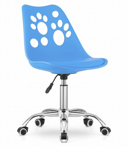 Fauteuil pivotant reno bleu - pivotant,