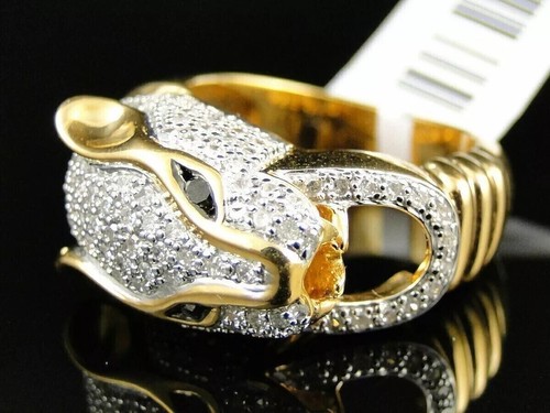 Bague homme tête panthère - bague,