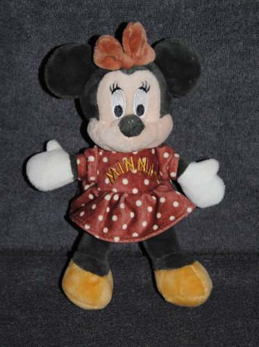 Doudou minnie robe marron - minnie,