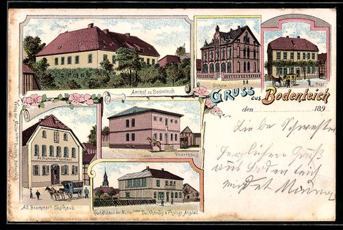 Lithographie étang sol - lithographie,