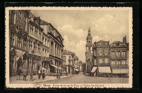 Cpa mons entree - cpa, rue