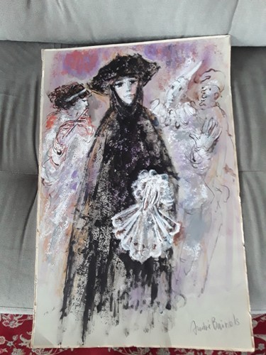 Peinture carnaval venise - peinture,