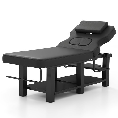 Black facial bed massage table - facial,