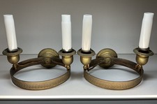 PAIRE D’APPLIQUES EN BRONZE