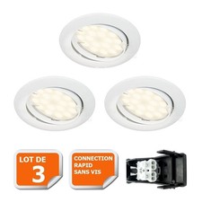 Lot de 3 Spot led orientable