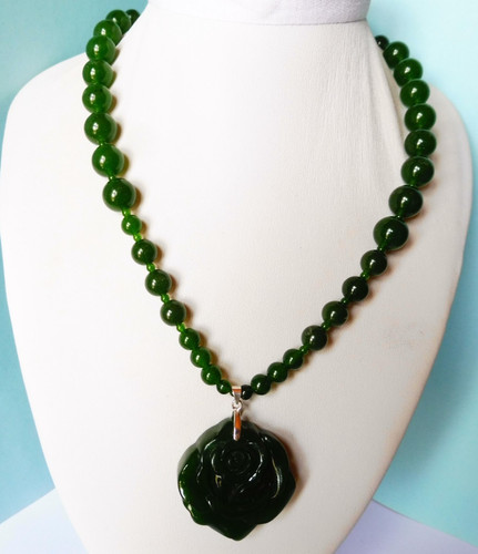 Collier jade jadéite - collier, en