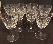8 verres en cristal de bayel
