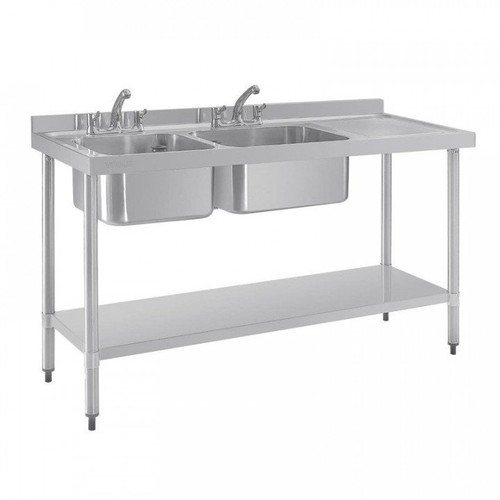 Plonge inox double évier