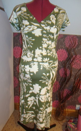 Jolie robe verte fleurs - robe,