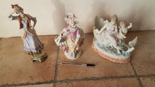 Lot trois biscuits anciens - biscuits, en