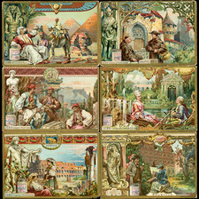 LIEBIG 1907 GERMAN TRADE CARDS SET UNIFICATO #876, FROM EAST AFRICA !! G10