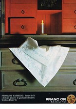 1965 ADVERTISING FRANC GOLD Bedroom Linen