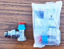 Lot de 2 corps de robinet thermostatique équerre Giacomini R401TG