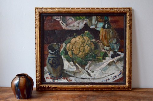 Tableau nature morte huile - huile, de